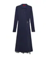 Maxco. Long Sleeve Shirt Dress In Blue