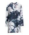 Maxco. Long Sleeve Stand Collar Top In Multi