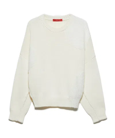 Maxco. Long Sleeve Sweater In White