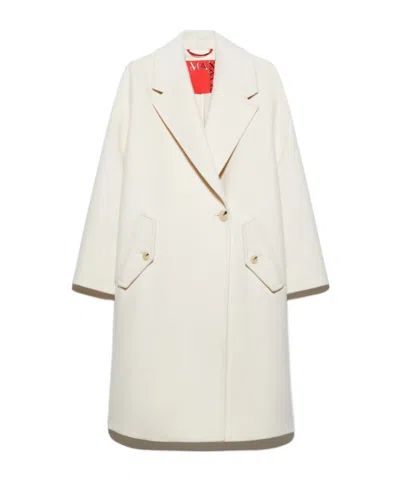 Maxco. Long-sleeved Coat In White