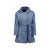 Maxco. Long-sleeved Denim Windbreaker In Blue