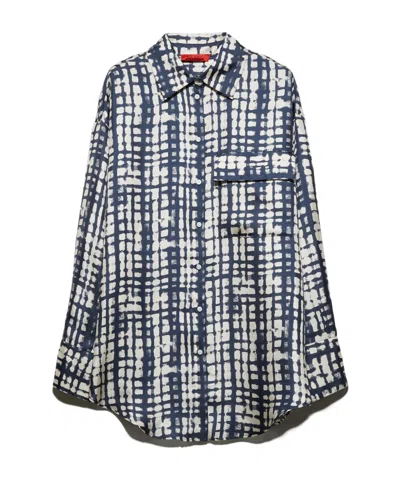 Maxco. Long-sleeved Shirt In Blue