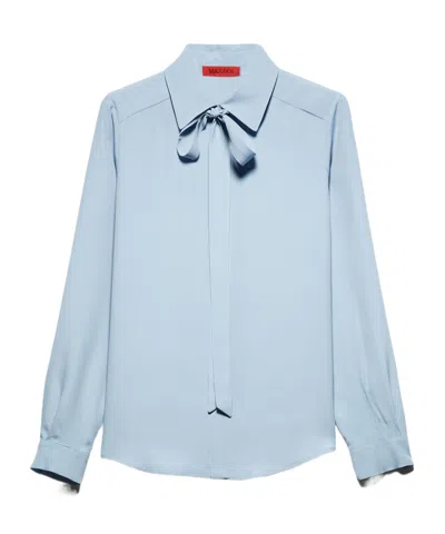 Maxco. Long-sleeved Shirt In Blue