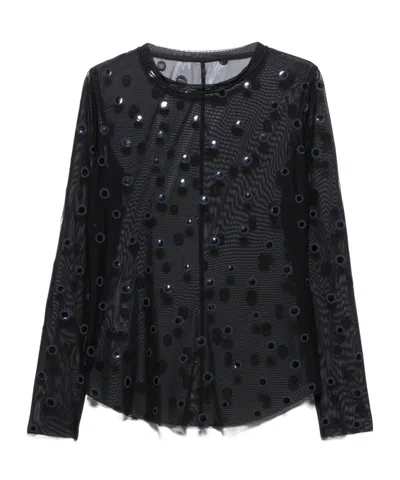 Maxco. Long-sleeved Top In Black