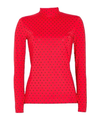 Maxco. Long Sleeves Tops In Red