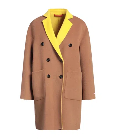 Maxco. Long-sleeved Coat In Brown
