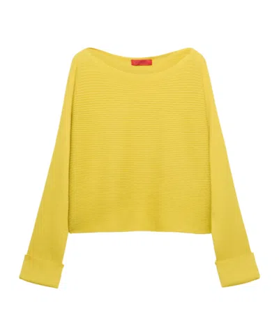 Maxco. Long-sleeved Knitwear In Yellow