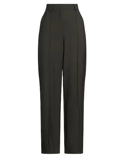 Maxco. Loose High-waisted Wide-leg Pants In Black