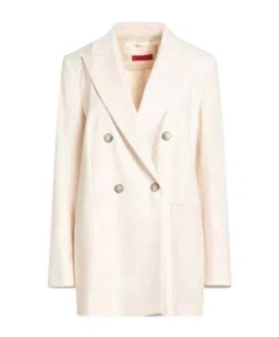 Maxco. Loose Mid-length Blazer In Neutral