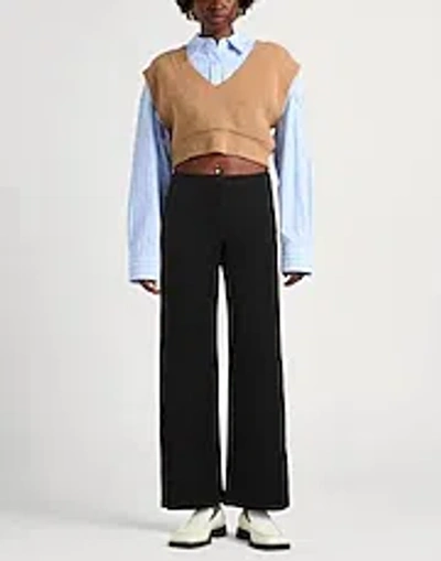 Maxco. Loose Straight-leg Pants In Brown