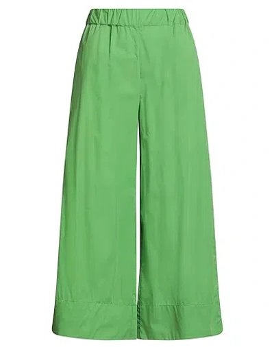 Maxco. Loose Straight-leg Pants In Green