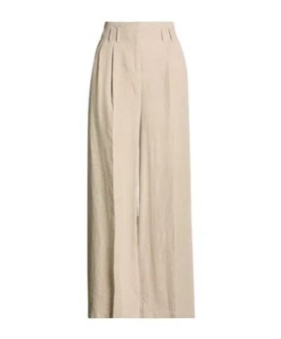 Maxco. Loose Straight-leg Pants In Nude