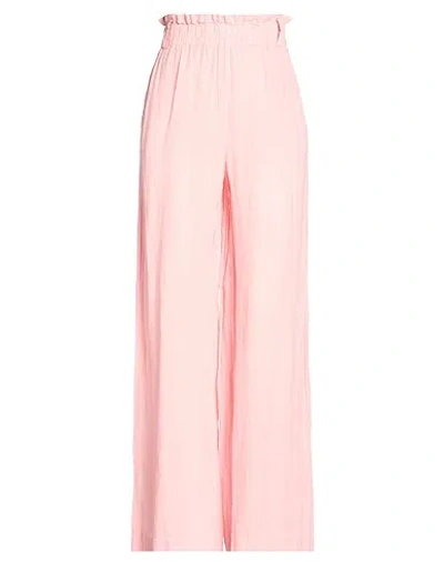 Maxco. Loose Straight-leg Trousers In Pink