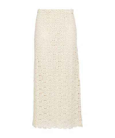 Maxco. Maxi Skirts In White