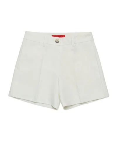 Maxco. Mid-rise Tailored Shorts In White
