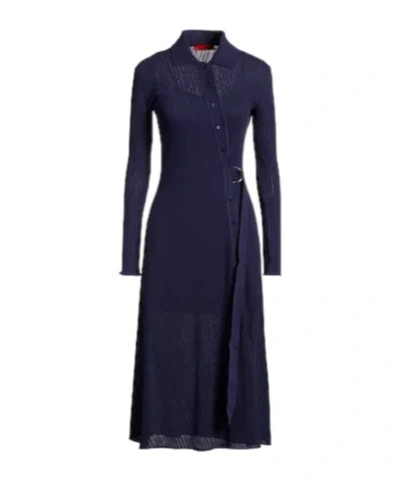 Maxco. Midi Dress In Blue