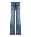 Maxco. Mid-rise Blue Bootcut Jeans In Blue