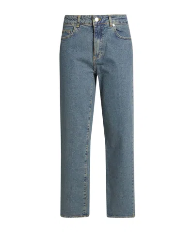 Maxco. Mid-rise Tapered Jeans In Blue