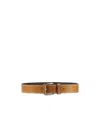 Maxco. Minimal Leather Belt In Brown