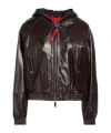 Maxco. Minimalist Leather Jacket In Black