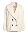 Maxco. Minimalist Woolen Coat In Neutral