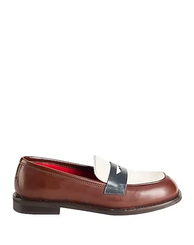 Maxco. Multicolor Shiny Loafers In Brown
