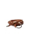 Maxco. O-buckle Tubular Belt In Brown