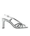 Maxco. One-strap High-heel Sandals In Silver