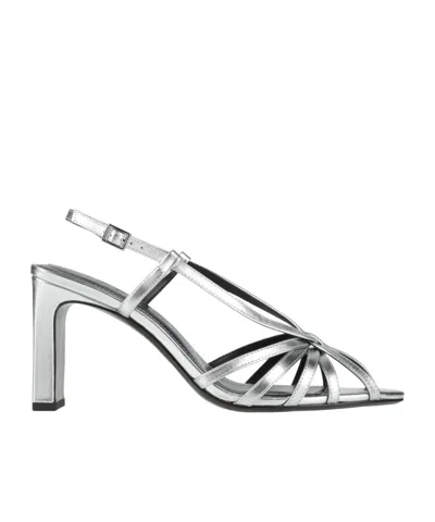 Maxco. One-strap High-heel Sandals In Silver