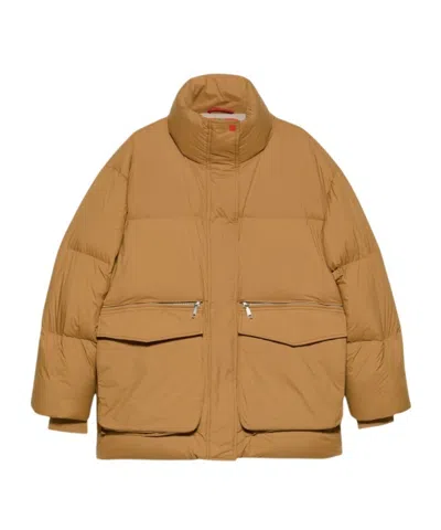 Maxco. Oversized Padded Bomber Jacket In Brown