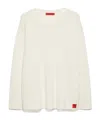 Maxco. Oversized Wool And Cashmere Pullover In White