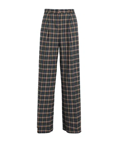 Maxco. Plaid Pants In Brown