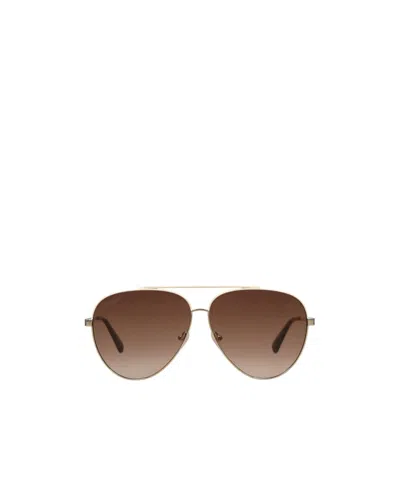 Maxco. Plain Color Sunglasses In Brown