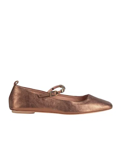 Maxco. Plain Colour Ballet Flats In Brown