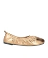 Maxco. Plain Colour Ballet Flats In Gold