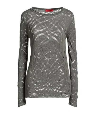 Maxco. Plain Colour Jumpers In Gray