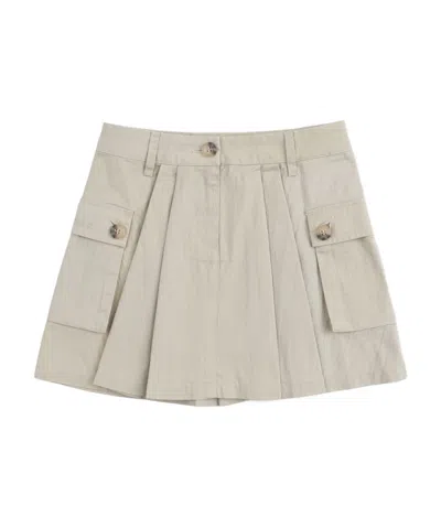 Maxco. Pleated Mini Skirt In White
