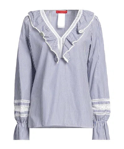 Maxco. Pleated Top In Blue