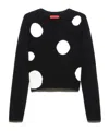 Maxco. Polka-dot Jacquard Jumper In Black