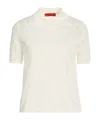 Maxco. Polo-neck Knit Top In White
