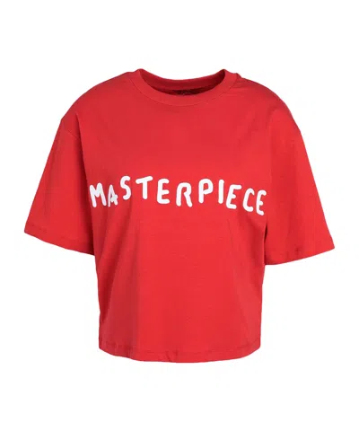 Maxco. Printed Short-sleeved T-shirt In Red