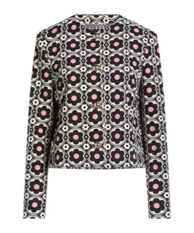 Maxco. Printed Suit Jacket In Black