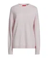 Maxco. Ribbed Crew Neck Sweater In White