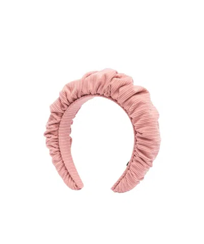 Maxco. Ruffled Headband In Pink