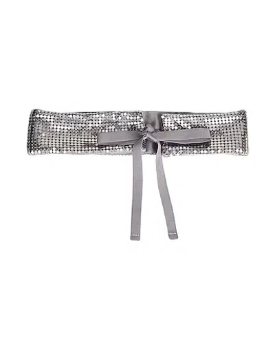 Maxco. Satin Chain Wide Belt In Gray