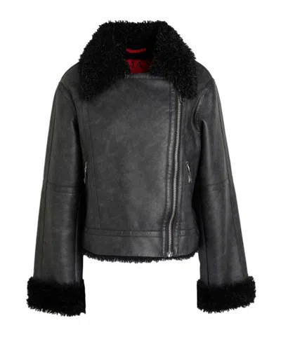 Maxco. Shearling  Teddy Fleece In Black