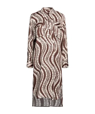 Maxco. Shirt Dresses In Brown
