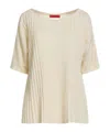 Maxco. Short Sleeve Boat Neck Sweater In Multi