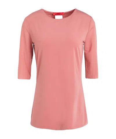 Maxco. Short Sleeve Crew Neck T-shirt In Pink