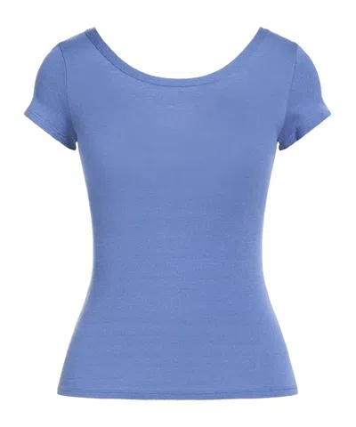 Maxco. Short Sleeve Sweater In Blue